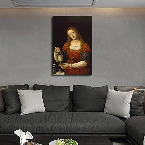 Poster retro de înaltă definiție, pictură celebră de Leonardo da Vinci, Afise Leo și imagini de artă de perete tipărite Afise