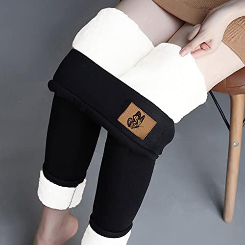 Ethkia pentru femei Casual Afaceri Casual pentru femei Legguri casual Culoare solidă Iarnă elastică cu talie înaltă Pantaloni termici Capris