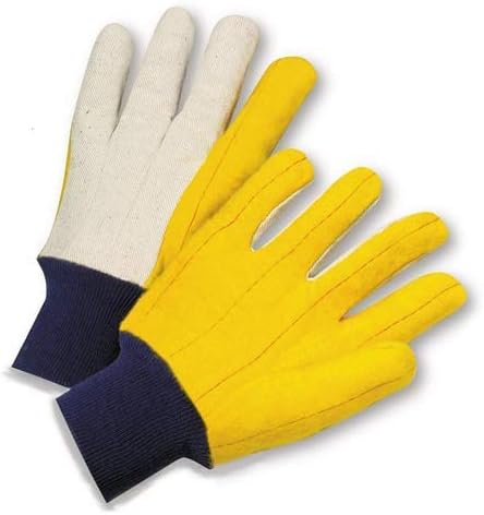 Mănuși de corvoadă din West Chester M18KW-Mănuși de lucru de palmier mari, galbene, cu hi-dexteritate