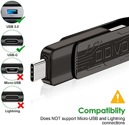 DIDIVO 128 GB Drive Flash USB, USB Tip c Drive Drive Memorie Stick Jump Drive USB 3.0 Drive Stick Stocare stick