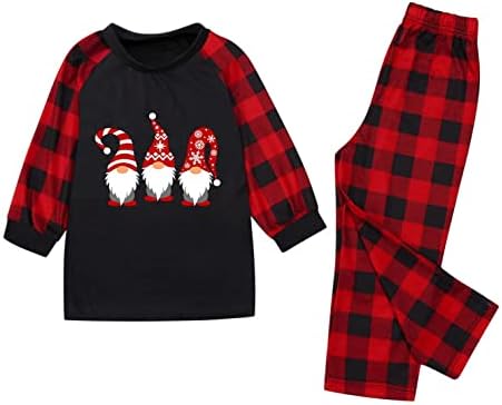 Xbkplo pijamale de Crăciun pentru familie Pijamale Pjs Sleepwear Costume Set de potrivire Crăciun familie Pijamale urs