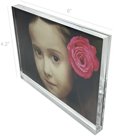 FixTureDisplays 4x6 Clear Picture Frame 6x4 Frame foto Stand gratuit acrilic Plexiglass RADE RAME LOGO BLOG BLOC LITERATUR