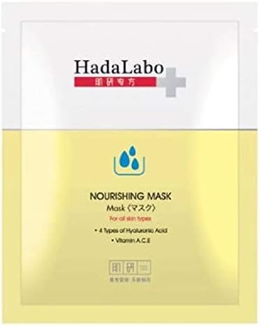 HADA LABO + Nourishing Facial Mask 22g 1 ' S-Combină 3 tipuri de antioxidanți ai vitaminei A. C. E pentru a hidrata, hrăni și revitaliza instantaneu pielea.