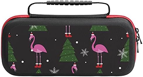 Model de Crăciun Flamingo Imprimat Carcasă Geantă de depozitare pentru Switch Lite și Accesorii Portabile Portabil
