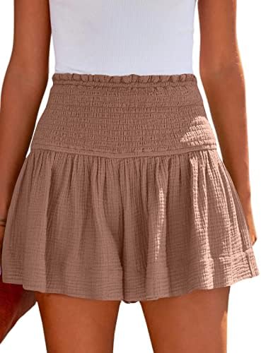 Pantaloni scurți pentru femei la modă pantaloni scurți de bumbac casual drăguț elastic elastic cu talie înaltă cu talie cu