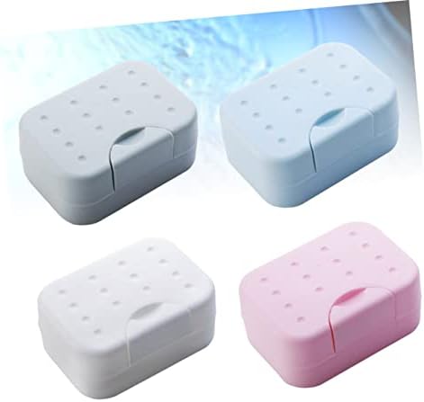 Vinistiți cutii 4pcs cutii de săpun Containere sigilate containere pentru baie săpun cu săpun cu săpun cu săpun cu săpun cu
