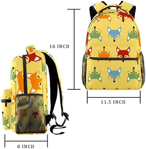 Rucsacuri colorate de vulpe pentru fete pentru fete pentru școlii de carte călător