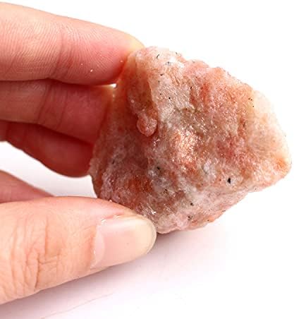 BINNANFANG AC216 1 buc Rare naturale aur strălucitor Sunstone cristal Rockstone Reiki vindecare Specimen dur prime minerale