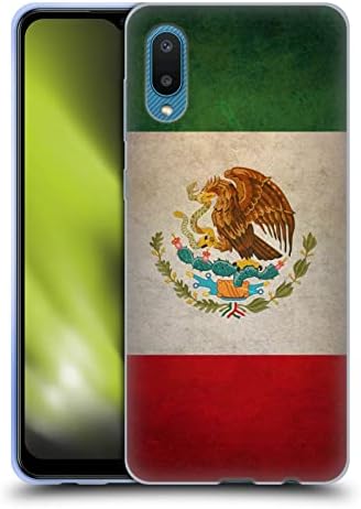 Case de cap proiectează Mexic Mexic Mexic Grunge Country Flags 1 carcasă moale de gel compatibilă cu Samsung Galaxy A02/M02