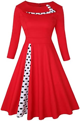 Rochie retro din anii 1950 pentru rochii de polka dot pentru femei rochii de cocktail rochii swing audrey hepburn rochie rochie