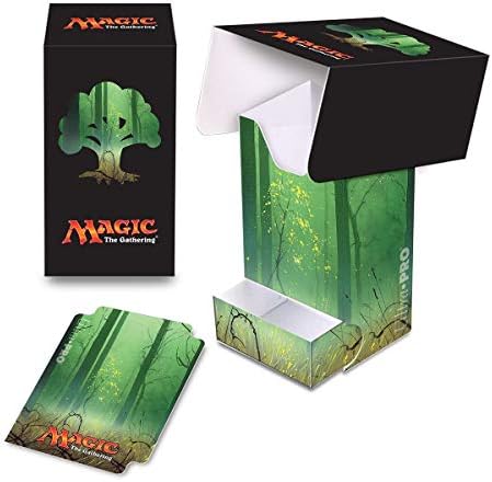Ultra Pro Magic: The Gathering Mana 5 Forest Full View Box cu tavă cu zaruri