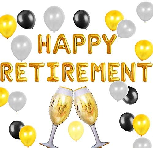 Set laventy de 18 baloane fericite de pensionare Happy pensionare Decorații pentru petreceri de pensionare Legenda are baloane