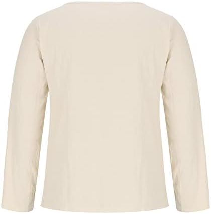Top tunica pentru femei de a purta cu Legging drăguț dovleac Cat Print Tees Casual echipajul gât buton bluza maneca lunga camasa