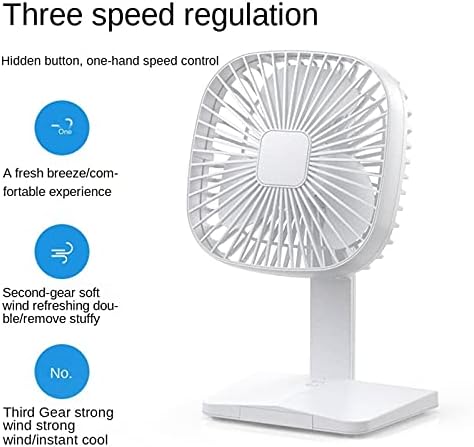 Ventilator de birou NC unghiul mare 3 viteză reglabilă puterea vântului pliabil u s b ventilator reîncărcabil zgomot cu zgomot