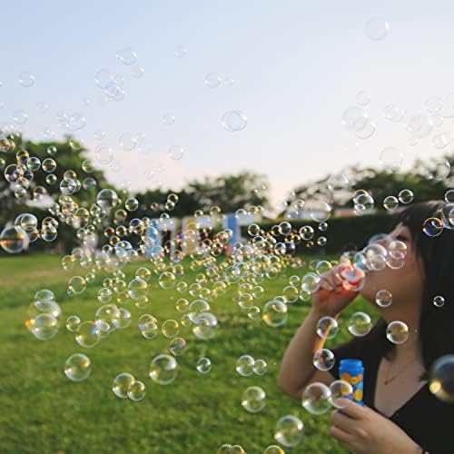 Uncle Bubble Fun Confetti Bubbler - Blower Bubble Kids cu record mondial cea mai bună jucărie și soluție cu bule | Sufla mii de mini bule într -o singură respirație,