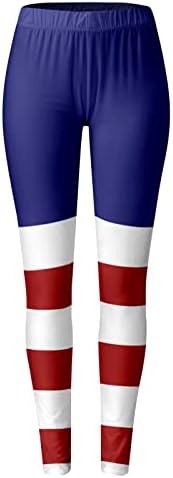 4 iulie jambiere pentru femei USA Flag high Waisted Yoga antrenament jambiere ultra moale elastic confortabil atletic Pantaloni