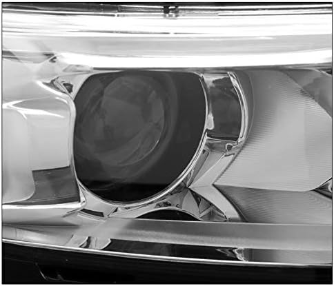 ZMAUTOPARTS proiector faruri faruri crom w / 6.25 alb LED DRL lumini compatibil cu -2018 Chevy Malibu