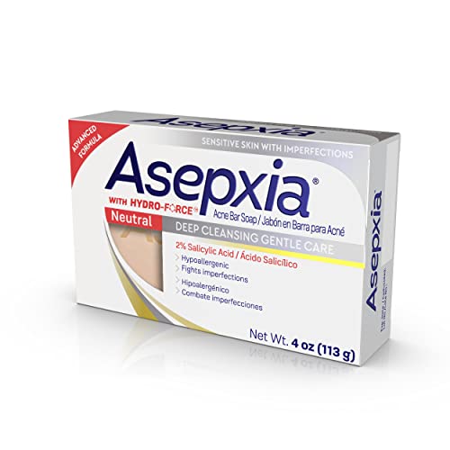 Asepxia Deep Cleansing Gentle Care Acne Treatment săpun hipoalergenic cu Acid salicilic, 4 uncii