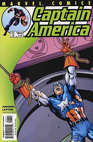 Captain America 43 VF / NM; carte de benzi desenate Marvel / 510 Dan Jurgens