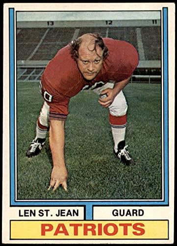 1974 Topps 103 One Len St. Jean New England Patriots Ex Patriots Northern Michigan