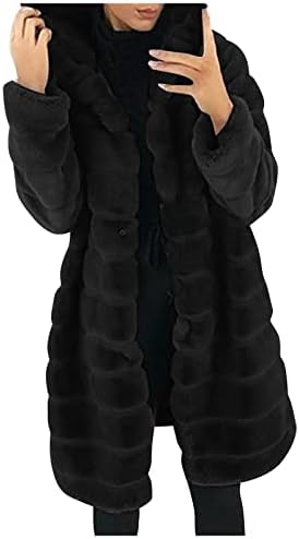 FOVIGUO WOMED PATEA DE INDIRE, FLOWY Lounge Vest cu mânecă lungă pentru femei pentru femei veste cu glugă răcoroasă de iarnă