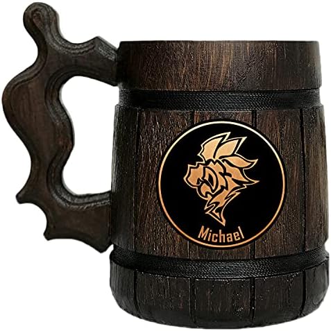 FFXIV Crystal Chronicles Cană de bere. Cană de bere din lemn personalizată. Gamer Mug. Rezervor de lemn. Cadou pentru el. Cadou