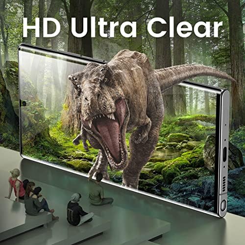 MOHAVE 2 Pack [auto Alignment/Dust Removal] Protector de ecran pentru Samsung Galaxy S23 Ultra 5g 6.8, 3D curbat HD Clear Film, 7h Material hibrid, cu ultrasunete Id amprentă digitală compatibil, caz Prietenos