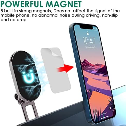 Suport pentru telefon auto Onkentet Compatibil cu Tesla Model 3 Y X S Accesorii Invizibile Magnet Magnet FoldAway Mount Telefon