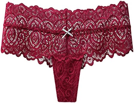 Sexy G-string tanga pentru femei cu ascensiune scăzută dantelă brodată cu tipărit floral chiloți de scoici respirabile tuns
