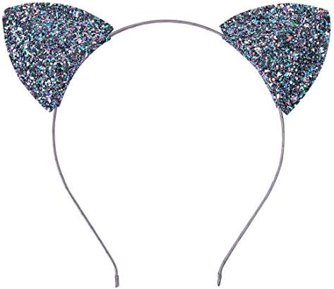 Lee design Glitter Cat Ears 3d Puffy Ears machiaj Cat Ears drăguț Cat Ears Glitter Hair Bands Cat Ears Headband pentru purtarea