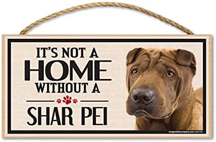 Imaginați-vă acest semn de lemn pentru rasele de câini Shar Pei