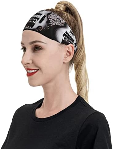 Sport Sweatband pentru bărbați Femei-muzica bas chitara Opera de arta antrenament Headbands-Yoga Running Fitness Hairbands