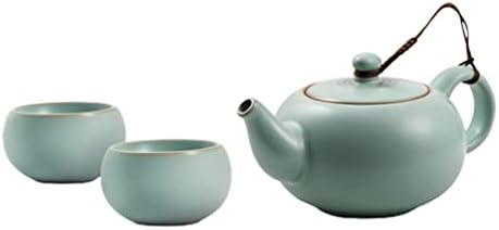 Zlxdp ru Kiln ceramică kung fu set de ceai cyan ru porțelan set de ceai set cadou 2 set în vrac cadouri