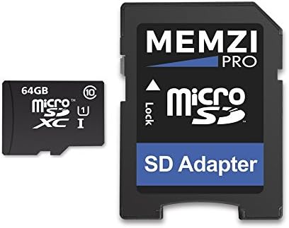 MEMZI PRO 64Gb 90MB / s Clasa 10 Micro SDXC Card de memorie cu adaptor SD pentru Blu X8 HD, avansat A6 / A4 / 5.2, R1 HD, vizualizare pură, R2 Plus, Life One X3, Vivo XL3 Plus, Vivo 8 telefoane mobile