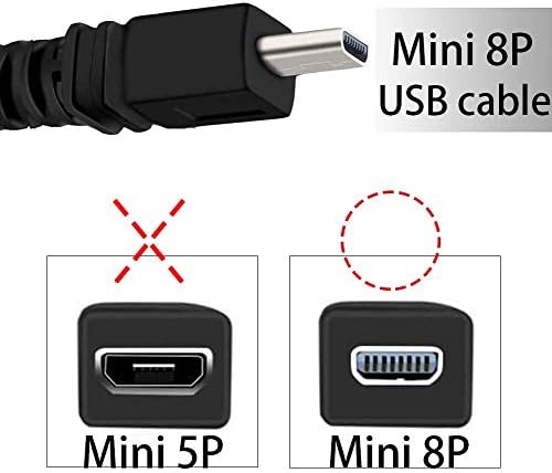 BRST 3ft USB DC încărcător de baterii Date Sincronizați cablul cablului pentru camera Olympus VG-140 X-990