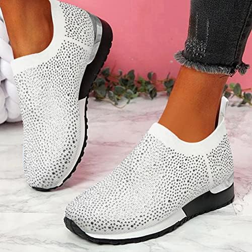 Doamnelor Respirabil moda stras unic Mesh gros Casual Adidași pantofi adidași cu roți pentru femei