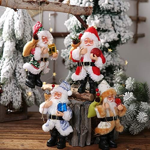 Amosfun Santa Claus Figurină Rășină Craft Moș Crăciun Claus Cadou pentru copii decorațiuni pentru copii Accesorii pentru copaci