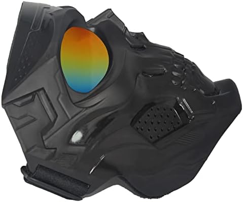 Airsoft Mask Paintball Mask Full Face Tactical Masca adecvată pentru ATV Motocicletă Ciclism Schi Halloween CS Cosplay Mask Skull Mask