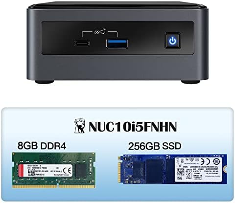 Intel NUC 11, NUC11ATKC4 Mini PC 16GB DDR4 RAM & amp; 512GB SSD Calculatoare Versatile cu procesor Intel Celeron N5105, Suport
