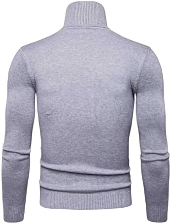 Pulover Dudubaby Plus Size For Men Autumn Iarna Iarna Casual, Culoare Solid Culoare Solid Pulovere de pulovere