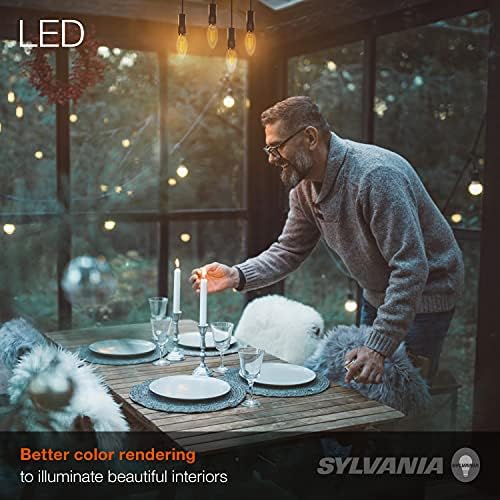 Sylvania ECO LED B10 bec, 40W=2.5 W, 7 ani, 300 lumeni, Non-Dimmable, clar, 2700K, alb moale-6 Pack
