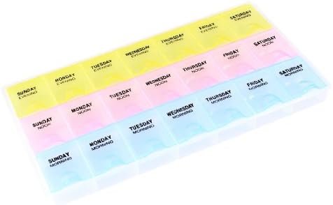 Aexit Organizatori de instrumente din plastic colorat 21 sloturi Componente electronice de stocare cutii de instrumente de