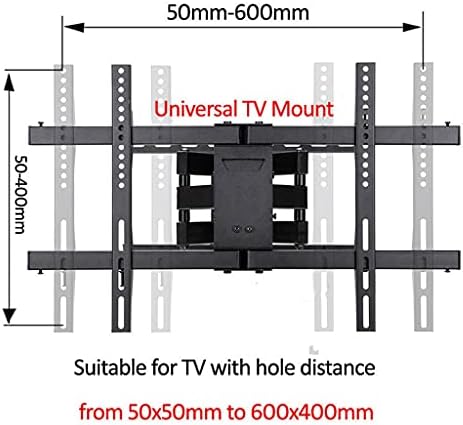 Walnuta 30 -70 60 Vesa 600x400 45 kg Motion Full 6 braț reglabil braț TV TV Curbat LCD LED Mount Stand LED pivotant