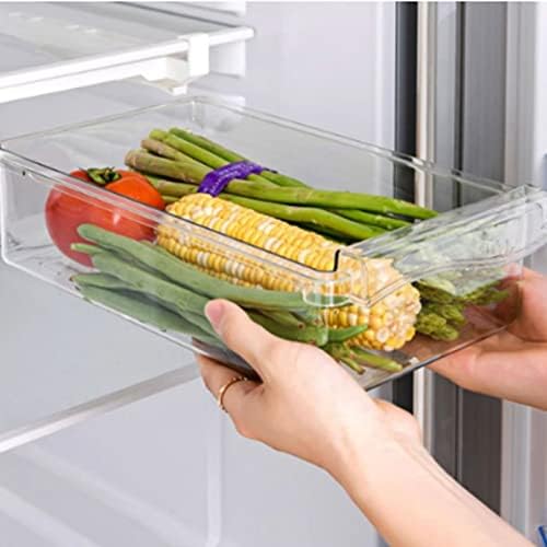 DEPILA raft rulant sertar frigider transparent ou fructe Organizator frigider depozitare alimente diapozitiv sub raft sertar