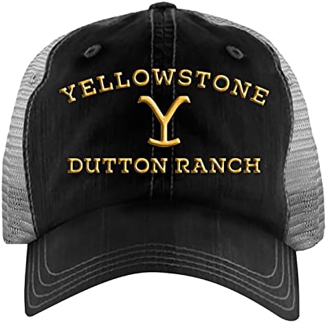 Yellowstone Dutton Ranch Camionagiu Pălărie Negru Gri