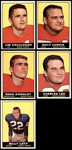1961 Topps New England Patriots Team a stabilit New England Patriots NM Patriots