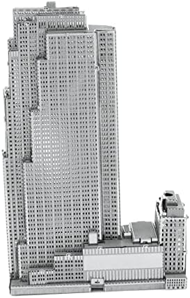 Metal Earth 30 Rockefeller Plaza 3D Metal Model Kit Bundle cu fascinații de pensete