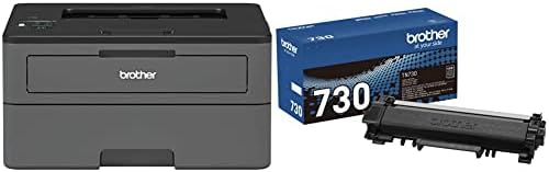 Brother Hll2370dw imprimantă monocromă recondiționată și cartuș de Toner cu randament standard autentic, TN730, Toner negru de înlocuire, randament de pagină de până la 1.200 de pagini