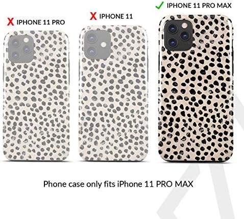 Burga Cellular_Phone_Case compatibil cu iPhone 11 Pro Max, silicon, protecție grea, potrivire subțire, încărcare wireless compatibilă și absorbent-șoc, latte de migdale