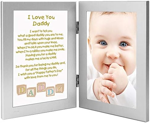 Cadouri de poezie cadru de Ziua Tatălui Tatălui, cadou pentru tată de la fiu sau fiică, Adăugați fotografie 4x6